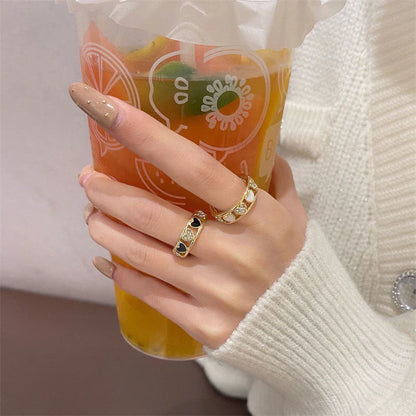 Elegant Diamond Heart Adjustable Ring for Women