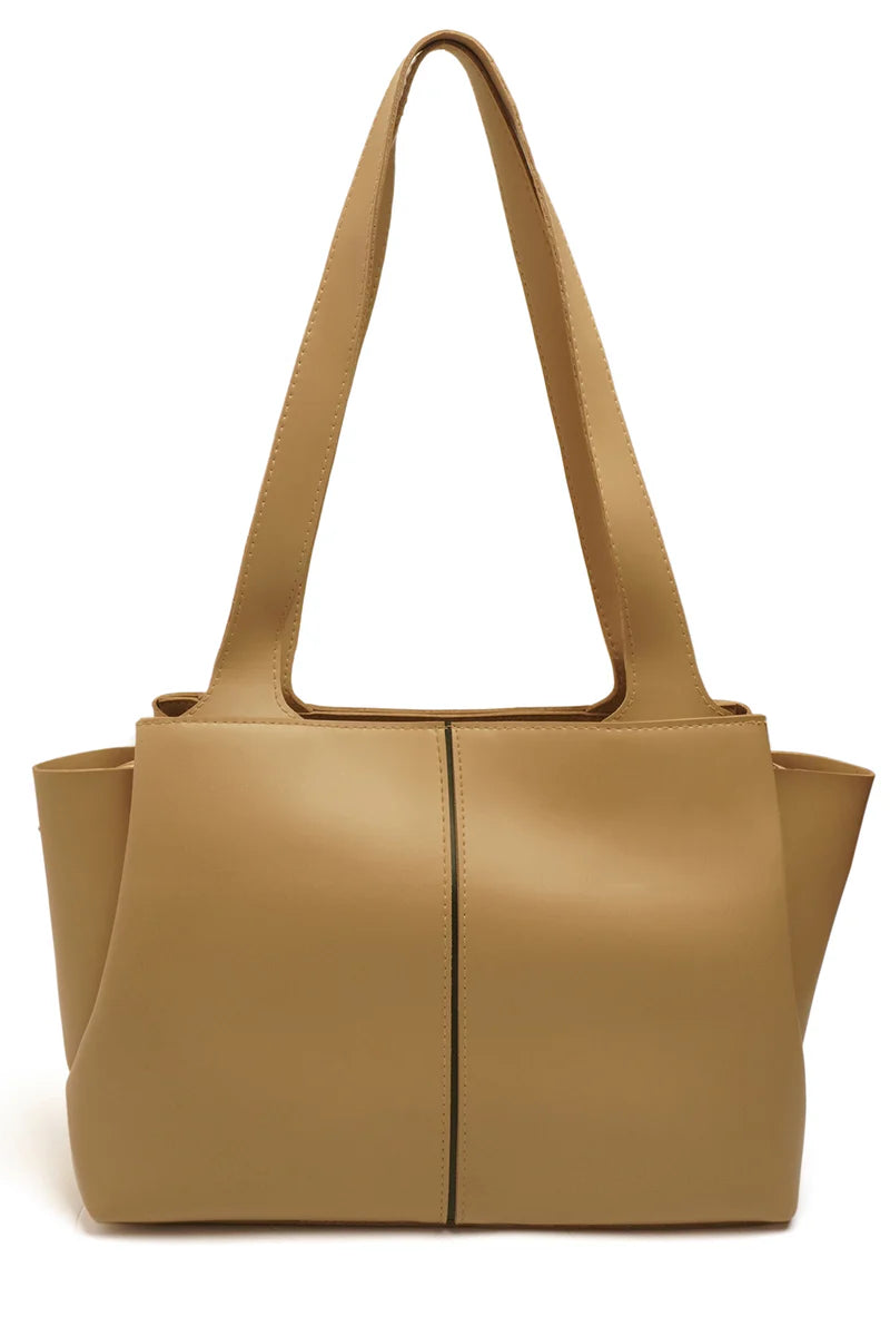 Elegant Beige Tote Bag for Women
