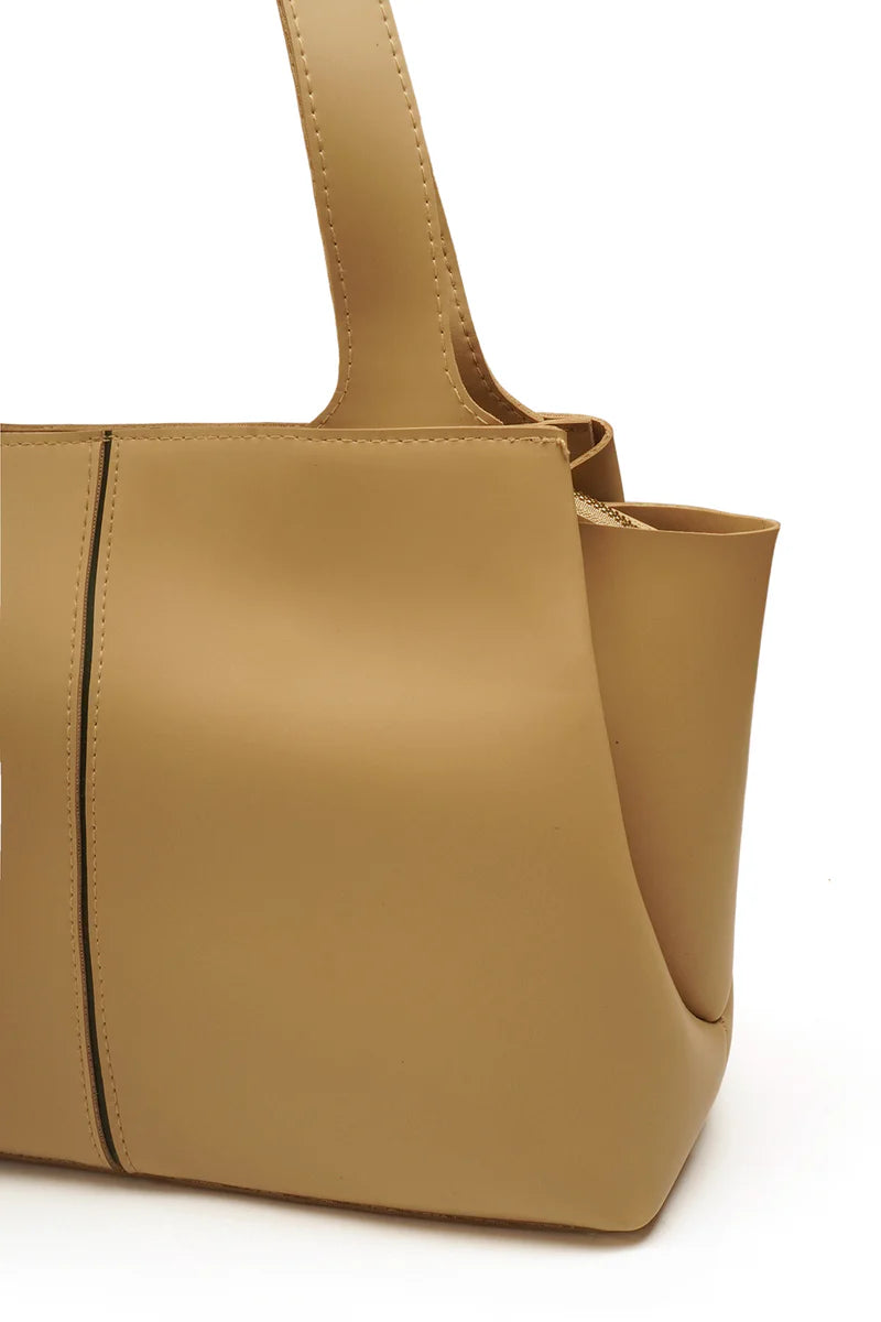 Elegant Beige Tote Bag for Women