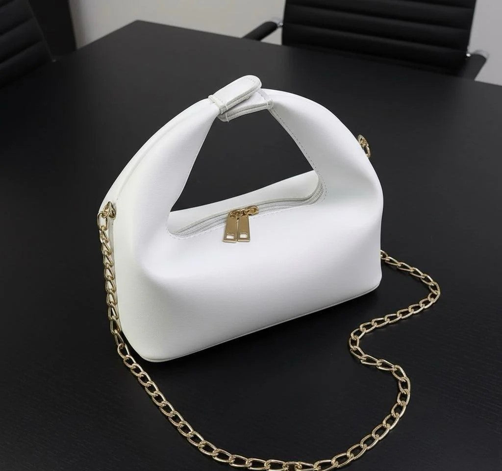 Mini Shoulder Bag with Gold Chain